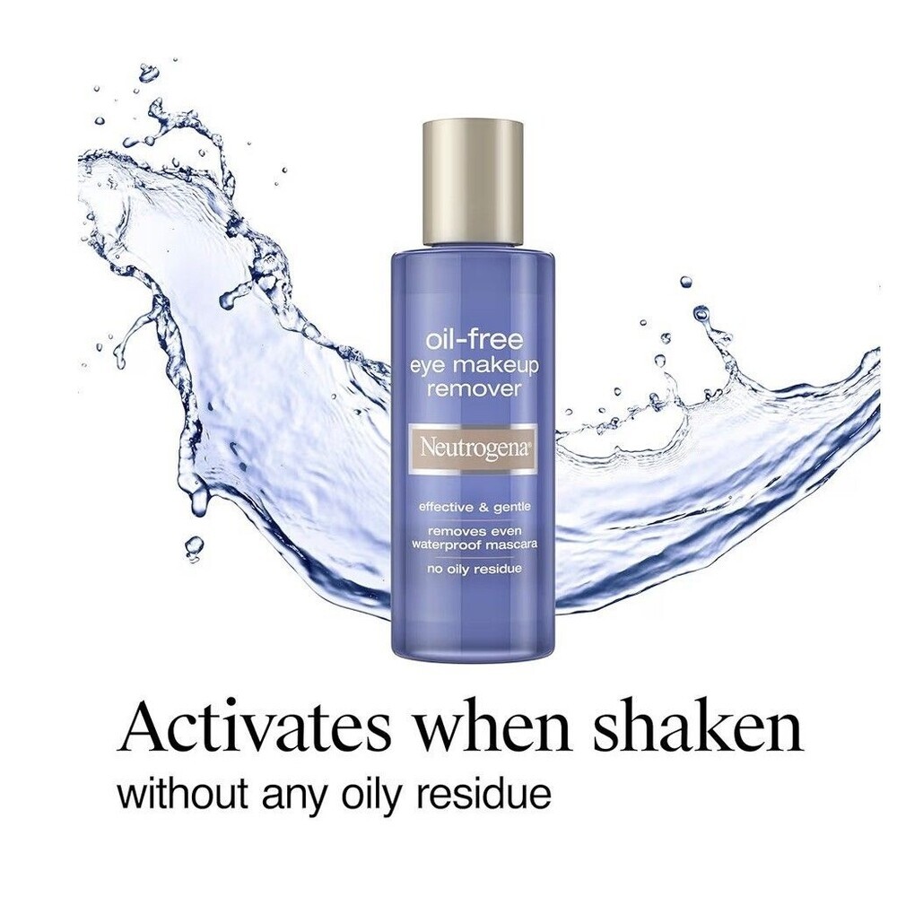 Neutrogena Oil-Free Eye Makeup Remover 3.8 Fl Oz Waterproof Mascara New